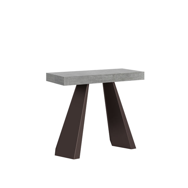 sconto Consolle Allungabile 90-196x40x77 cm in Nobilitato Grigio