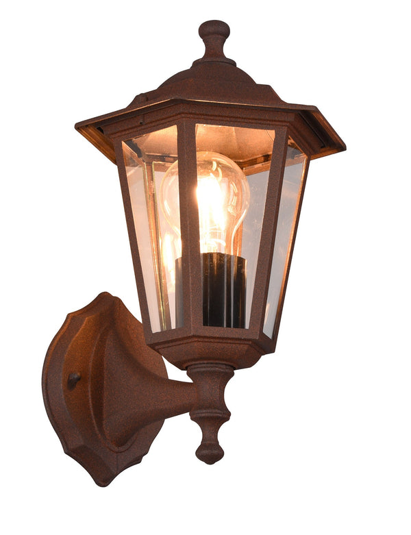 Applique da Esterno Attacco E27 in Alluminio Ruggine prezzo