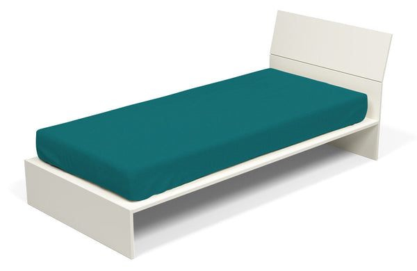 sconto Unteres Blatt mit Ecken und elastischem einfarbigem Flaschengrün