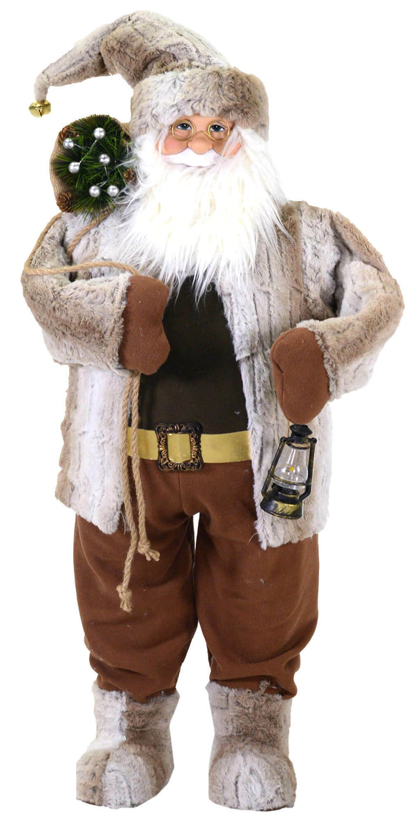 Weihnachtsmann Puppe H97 cm Adami Braun acquista