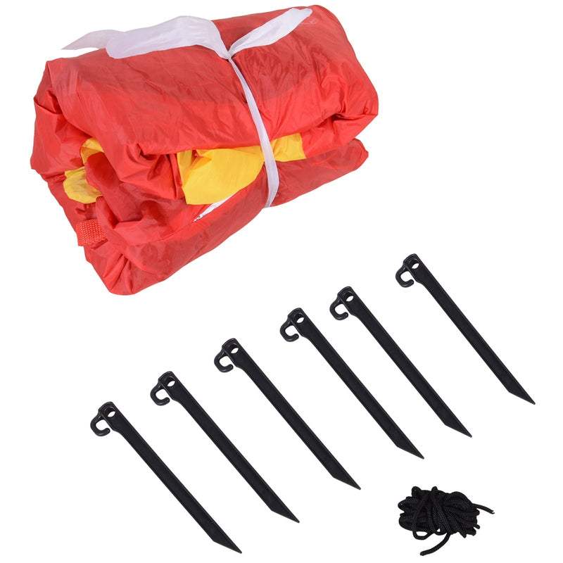 Babbo Natale Gonfiabile 210 cm con Slitta e LED 