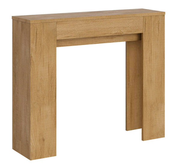 prezzo Consolle Allungabile 90x25/181 cm Pannelli in Nobilitato Slick Quercia Natura