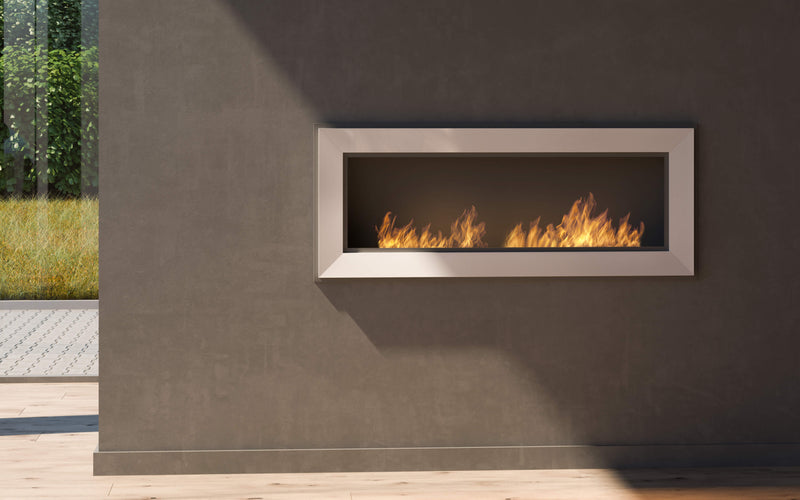 Camino a Bioetanolo da Parete 120x49 cm  Frame 1200 Nero