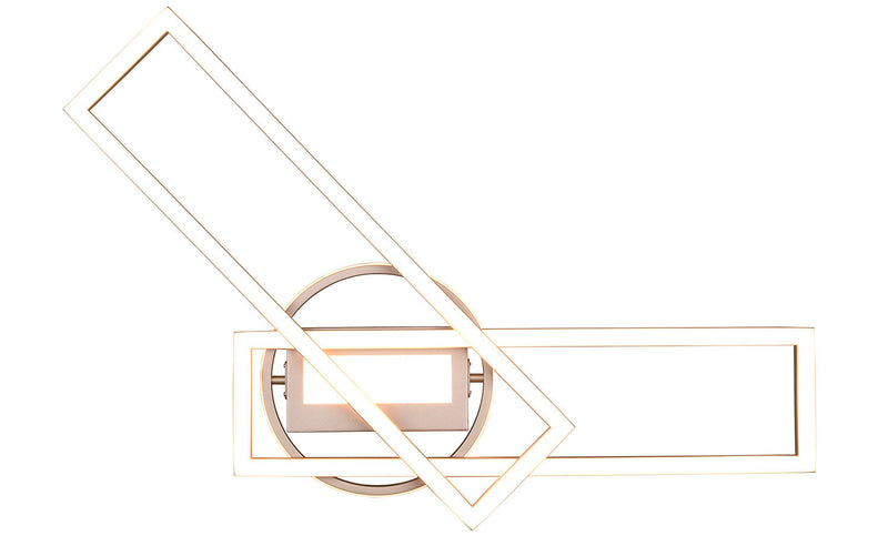 Plafoniera da Interno a LED in Metallo Nichel Satinato 