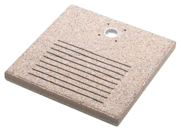 Base Quadrata 40x40x4 cm per Fontane con Ghiera Piccola in Cemento Belfer 42/BSE/8.T Tortora online