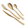 Service Besteckset 24 Teile aus Stahl 18/10 PVD Eme Etoile Gold