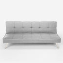 Divano Letto 172x74x75 cm in Tessuto Grigio chiaro