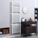 Termoarredo Scaldasalviette 39 Barre 60x180 cm in Acciaio Bianco
