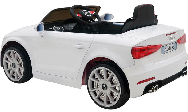 Macchina Elettrica per Bambini 12V con Licenza Audi A3 Bianca