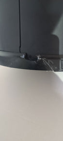 Pattumiera Gettacarte Ø25xh60 cm Autoestinguente In Acciaio Verniciato Nero Seconda Scelta