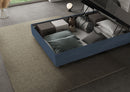 Letto 1 Piazza e Mezzo Agueda Blu Varie Misure