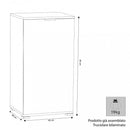 Mobiletto 1 Anta 45x38x85 h cm in Truciolare bilaminato Rovere Grigio