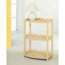Libreria in Legno 3 Ripiani 60x36x88cm Fumer Ellisse Abete Grezzo