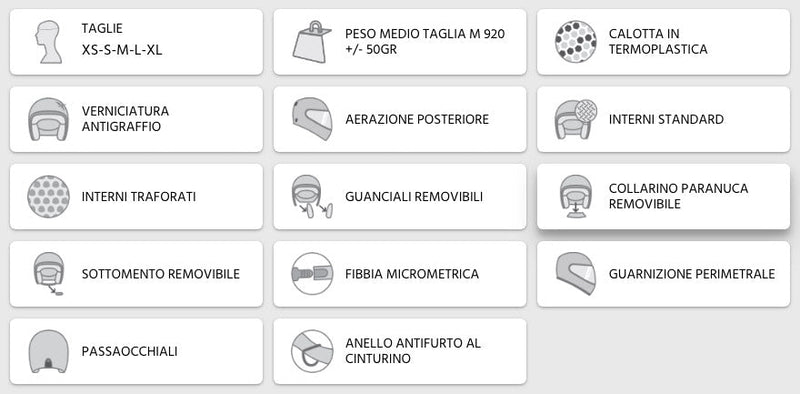 Casco Demi-Jet per Scooter CGM Malindi 104A Bianco Varie Misure