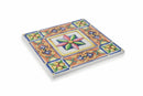 Sottopentola Quadrato in Ceramica Fondo in Sughero 16x16 cm VdE Tivoli 1996 Costiera