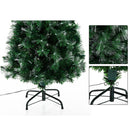 Albero di Natale Artificiale 120 cm in PVC 130 LED Verde 