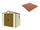 Boden für Garden Box 245 x 161 x 233 cm in Terracotta Plastic