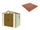 Boden für Garden Box 245 x 161 x 233 cm in Terracotta Plastic