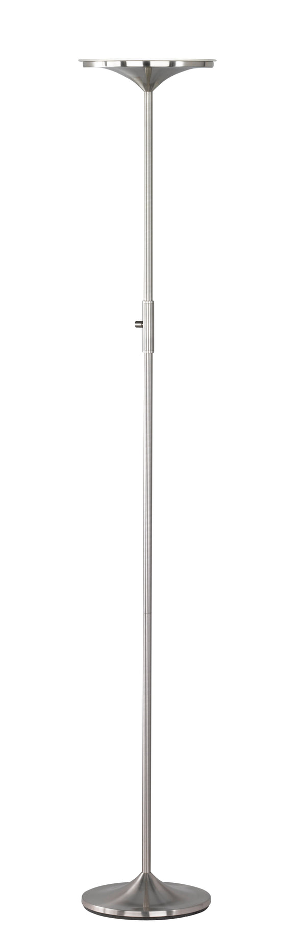 LED-Stehleuchte für den Innenbereich aus mattem Nickelmetall sconto