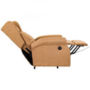 Poltrona Alzapersona Elettrica in Tessuto Tortora