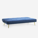 Divano Letto Clic Clac 180x89x78 cm in Poliestere Blu