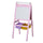 3-in-1-Kindertafel mit rosa Holzstaffelei
