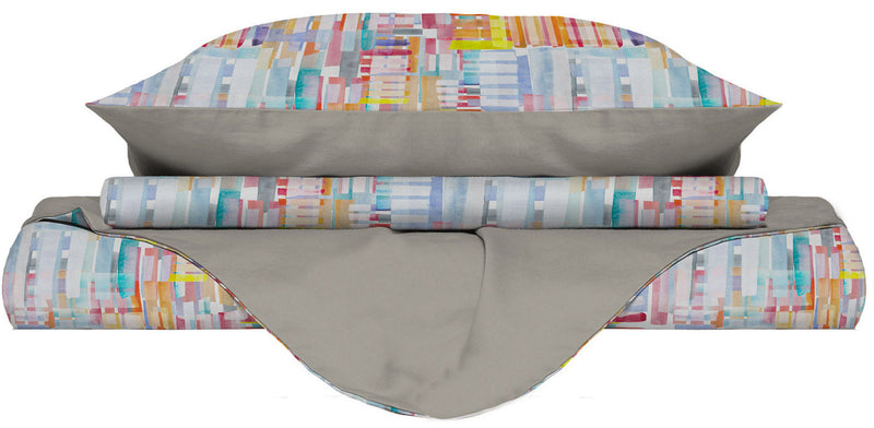 Copripiumino con Federe Stampato in Microfibra Francis Varie Misure