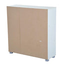 Libreria Scaffale con 9 Scompartimenti Bianco e Rovere 89.5x30x93 cm 