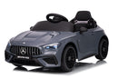 Macchina Elettrica per Bambini 12V Licenza Ufficiale Mercedes CLE53 Sedile in Pelle Grigio