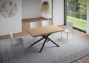 Tavolo Allungabile 160/260x90 cm Vindral Rovere Scortecciato Gambe Antracite      