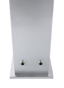 Doccia da Esterno Giardino Miscelatore e Lavapiedi Grigio Metallizzato