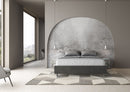 Letto Matrimoniale Large Azelia Grigio Varie Misure