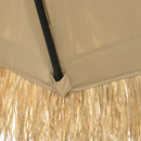 Ombrellone da Giardino Ø265x250 cm in Metallo e Poliestere Cachi