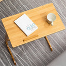 Tavolino Porta PC Computer da Letto Divano Reclinabile in legno