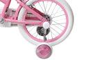 Bicicletta per Bambine Unicorn 14 Pollici con Stabilizzatori Bauletto e Cestino Rosa Rosa  