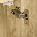 Pensile da Bagno con Specchio 60x15x60 cm in Truciolato Legno Naturale