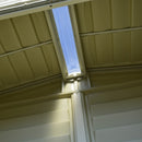 Casetta da Giardino Porta Attrezzi 320x81x233 cm in PVC Avorio