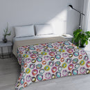 Trapuntino Estivo in Microfibra 100 gr con Stampa Cerchi Astratti Basic Varie Misure