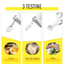 Impastatrice Planetaria 3,4 Litri 6 Velocità  Bianco