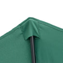 Ombrellone da Giardino 2,6x1,3x2,3 m Palo Ø38 mm Semicircolare in Alluminio Shade Verde