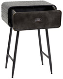 Mobiletto 1 Cassetto in Metallo Nero