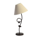 Lampada in metallo sassi ivory 28x28x57cm 