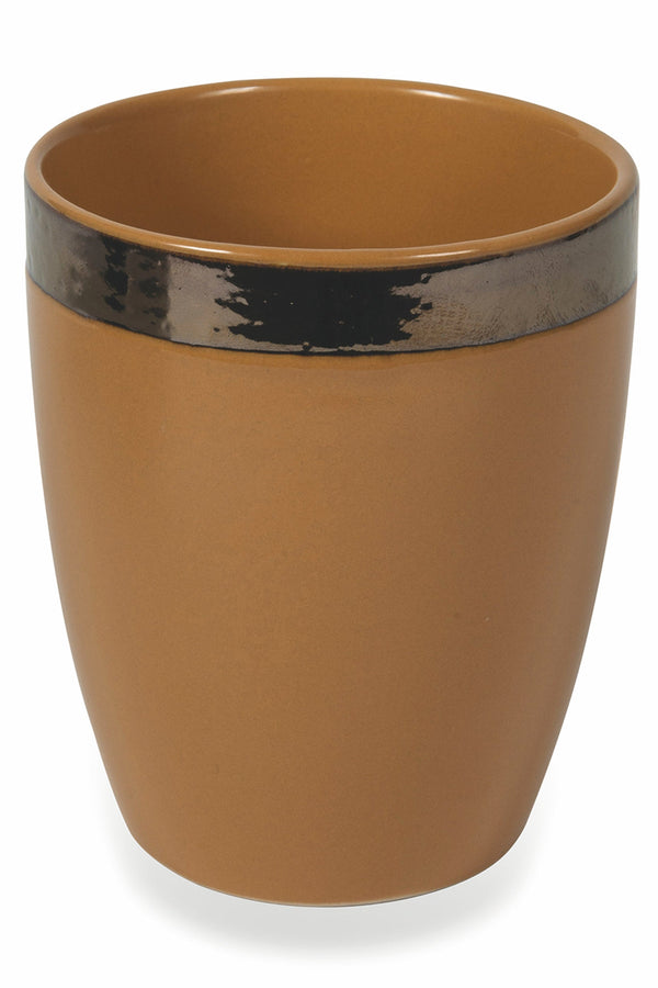 online Set mit 6 Wassergläsern aus Steingut 330 ml Villa d'Este Home Tivoli Senf Naima