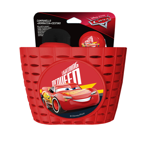 Set Cestino Borraccia e Campanello per Bicicletta con Licenza Disney Cars acquista