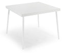 Tavolo da Giardino 70x70x71 cm in Acciaio Kraus Giotto Bianco
