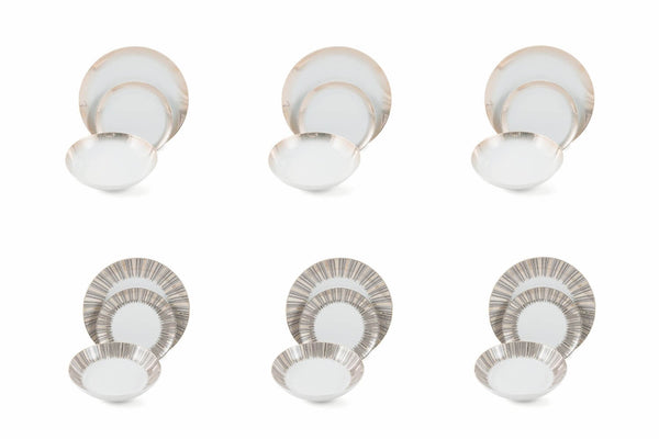 prezzo Villa d'Este Home Tivoli Opera Tafelservice aus weißem Porzellan, 18-teilig