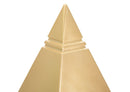 Piramide Oro 11,5x11,5x15,5 cm in Poliresina 
