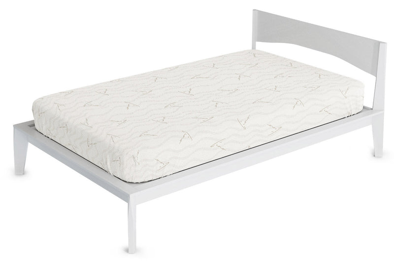 Coprimaterasso in Poliestere e Fibra di Lino Grigio Chiaro Varie Misure