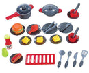 Cucina Giocattolo per Bambini 81x33x83 cm con Accessori  Rossa
