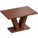 Tavolo da Pranzo Rettangolare per 4 Persone 120x80x73 cm in MDF Noce      